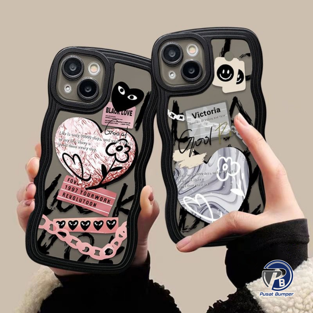 SS814 SOFTCASE TPU FASHION LOVE GRAFFITI สําหรับ XIAOMI REDMI หมายเหตุ 4 4X 5 5A PRIME 7 8 9 10 11E 