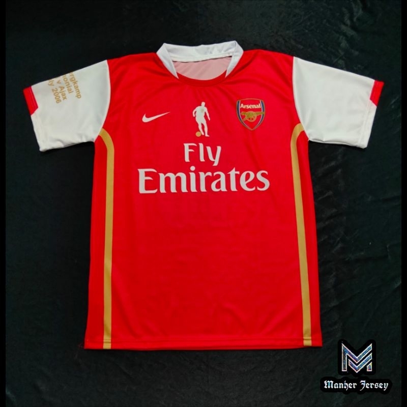 เสื้อกีฬาแขนสั้น พิมพ์ลาย Jersey Arsenal 2006