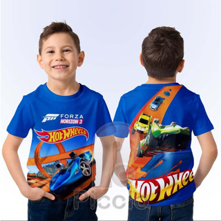 Hotwheels เสื้อยืด พิมพ์ลาย UNISEX เต็มตัว สําหรับเด็ก