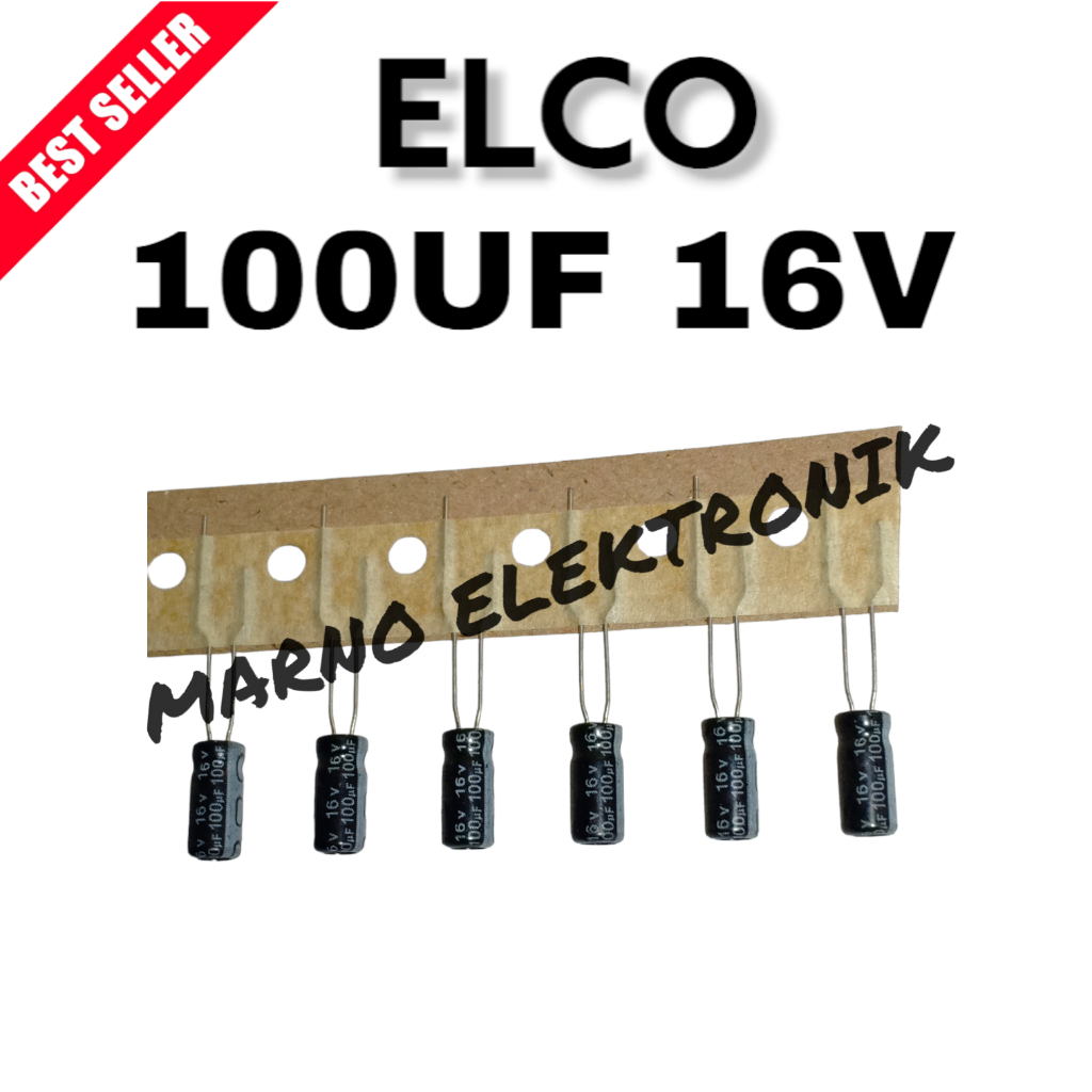 ELCO 100UF 16V 100 UF 16 V ต้นฉบับ