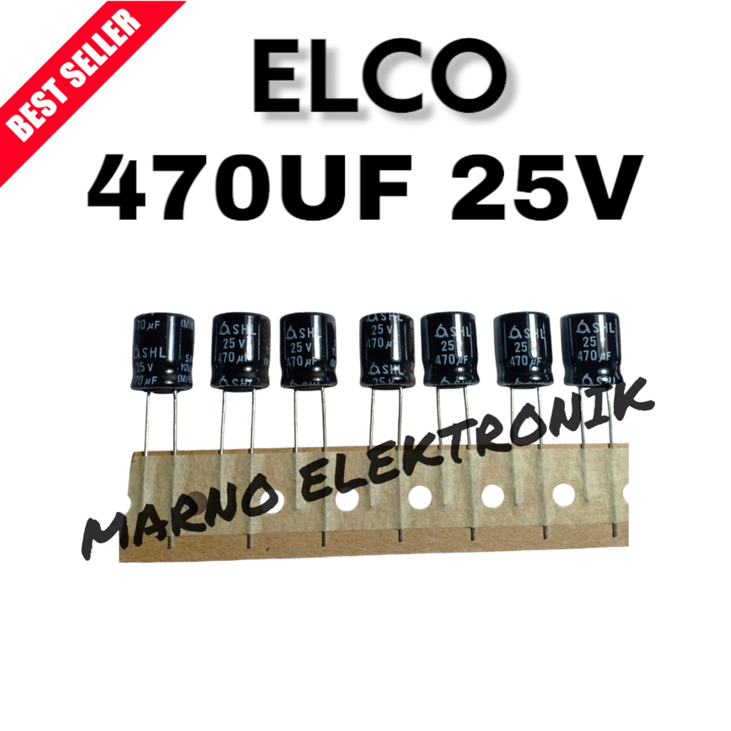 ELCO 470UF 25V 470 UF 25 V ต้นฉบับ