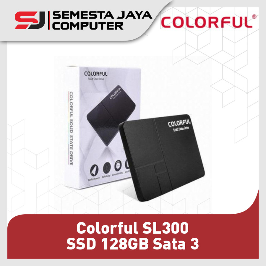 สีสัน SL300 SSD 128GB Sata 3 - สีสัน SL 300 3D Nand 128 GB 2.5"