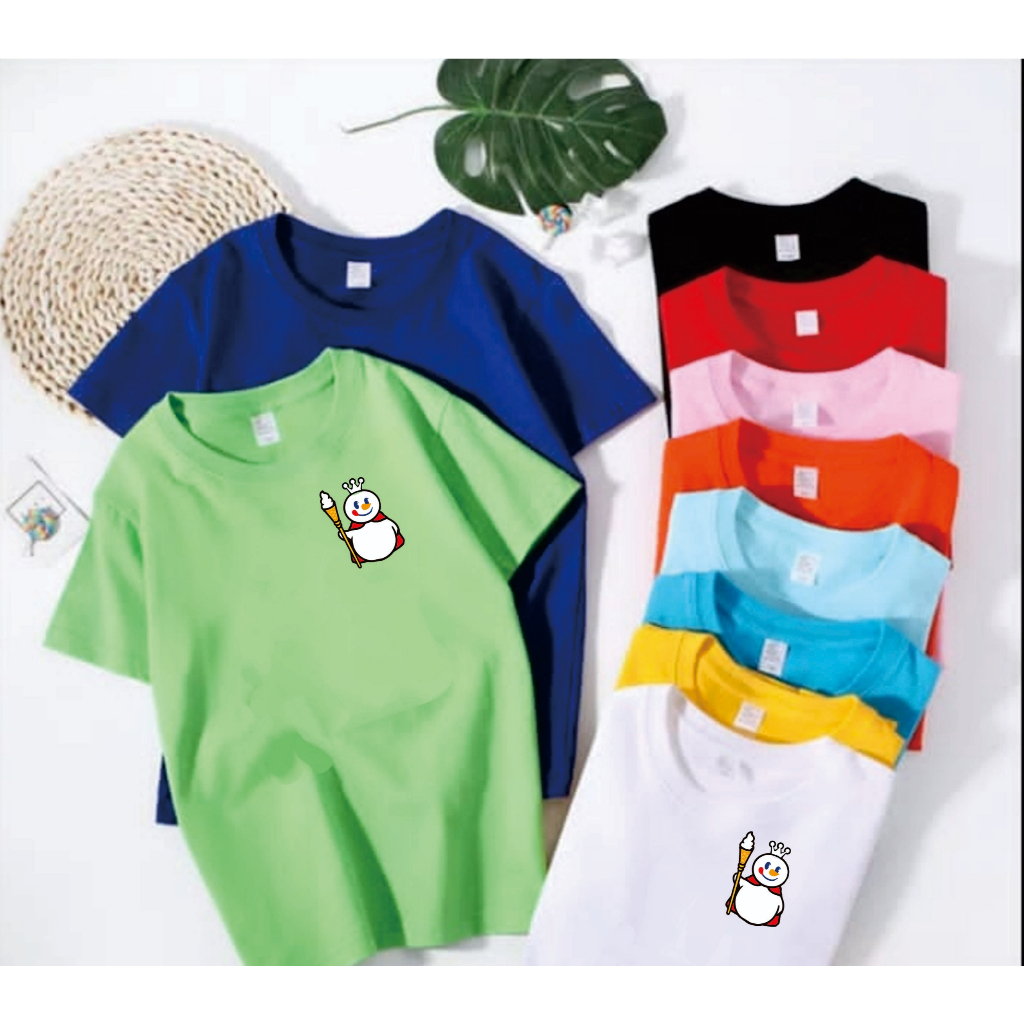 Hitam MERAH สั้น MIXUE เสื้อยืดเด็ก MIXUE โลโก้/สั้น MIXUE เสื้อยืดเด็กสีแดงสีดํา NAVY/UNISEX MIXUE 