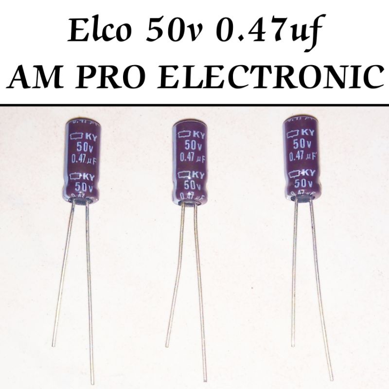 Elco 50v 0.47uf Elko 0.47uf 50v Original Brown