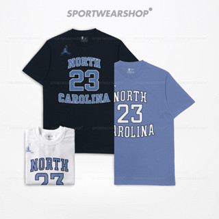 เสื้อยืดบาสเก็ตบอล ลาย NBA University of NORTH CAROLINA No 23 Micheal Jordan TAR HEELS สําหรับผู้ชาย