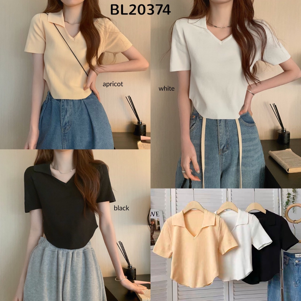BL20374 Hailey Curve Bottom Knit Top