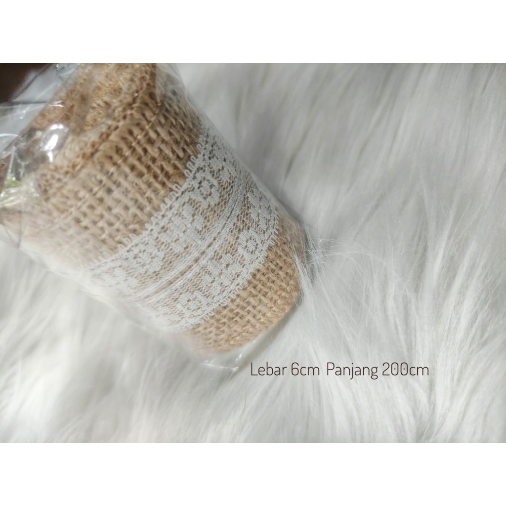 ริบบิ้นของขวัญขนาดใหญ่ JUTE RIBBON LACE RIBBON