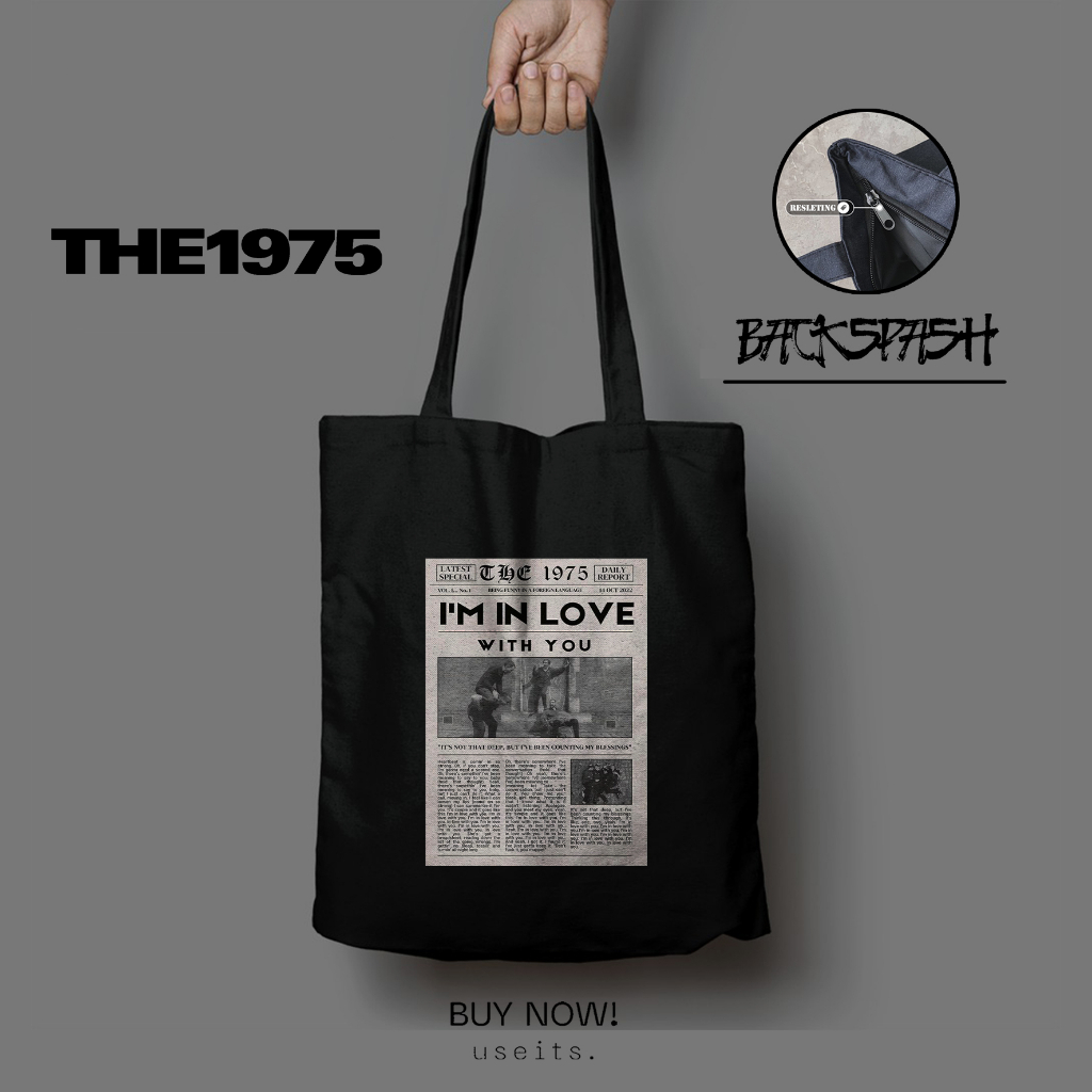 The 1975 Band Totebag สําหรับผู้ชายและผู้หญิง Hit - THE 1975