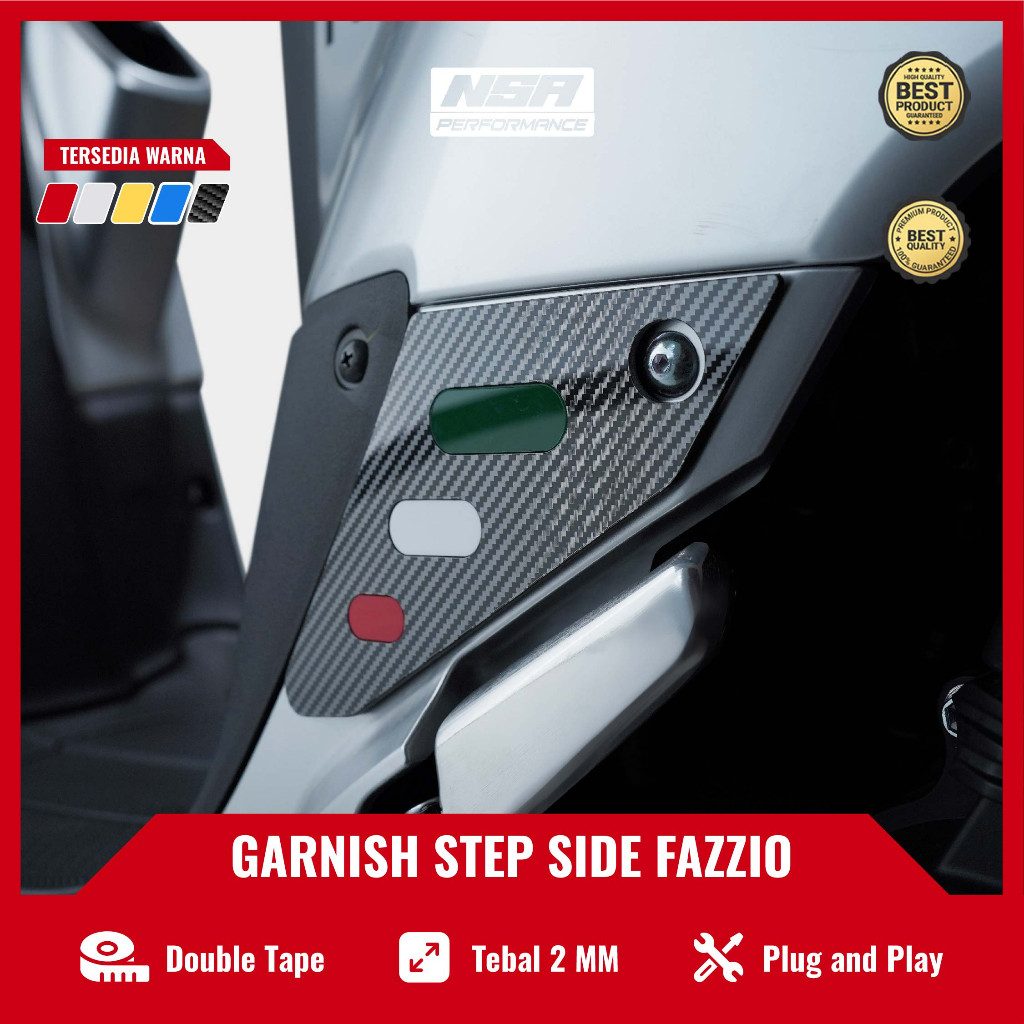 Nsa COVER GARNISH STEP SIDE FAZIO 125 FOOT SIDE PROTECTOR 1 ชุดขวาอุปกรณ์เสริม FAZIZIO อิตาลี STEP FAZIO VARIATION