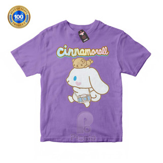 (ฟรีชื่อ) เสื้อยืด ผ้าฝ้าย พิมพ์ลายตัวอักษรจีน MOTIF SANRIO สําหรับเด็ก