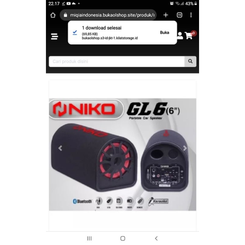 Niko NK GL6 / GL5 ลําโพงบลูทูธแบบหลอด
