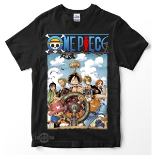 เสื้อยืด พิมพ์ลายอนิเมะโจรสลัด One PIECE Luffy Premium