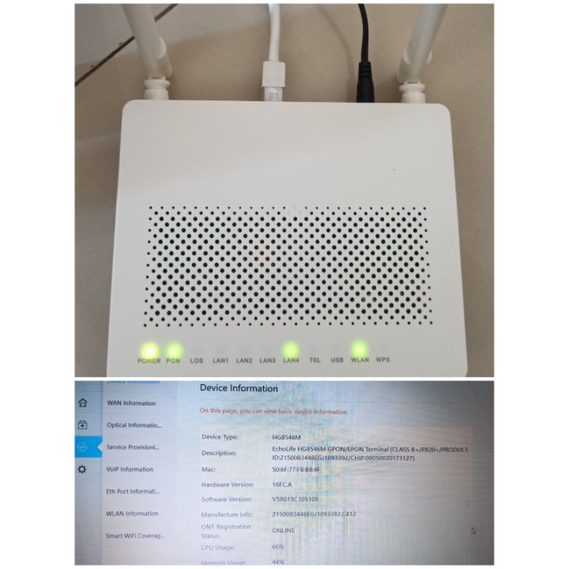 Huawei hg8546m xpon*
