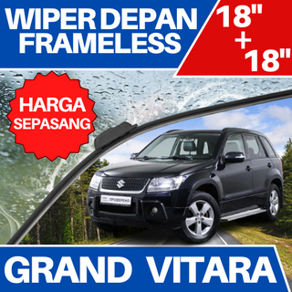 [คู่] ที่ปัดน้ําฝน ไร้กรอบด้านหน้า แพ็กเกจ SUZUKI GRAND VITARA