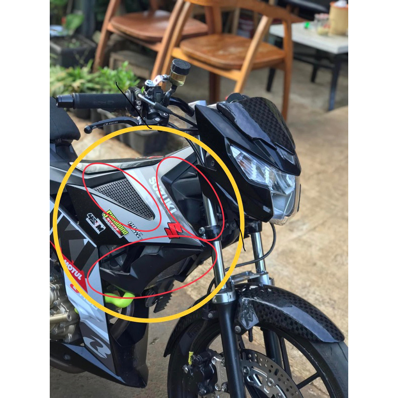 Satria Fu Fi Raider Fi Original SGP Wing Plastic Side Net Cowling Cover