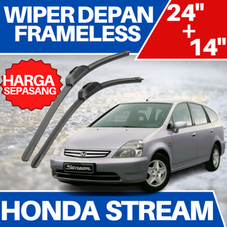 กรอบที่ปัดน้ําฝนด้านหน้าซ้าย และขวา สําหรับ HONDA STREAM FACELIFT จํานวน 2 ชิ้น