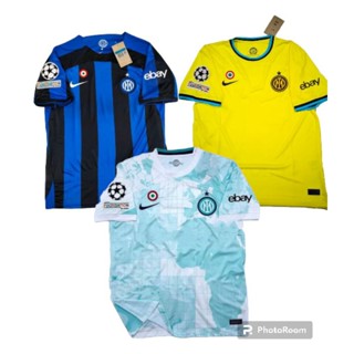 เสื้อกีฬาแขนสั้น ลายทีมชาติฟุตบอล Jersey INTER HOME Plain Season 22/23 Final UCL ISTANBUL