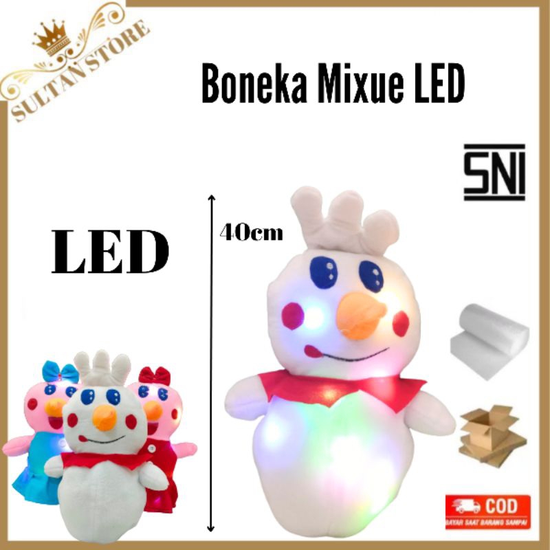 ตุ๊กตา Led mixue สว่างขึ้น