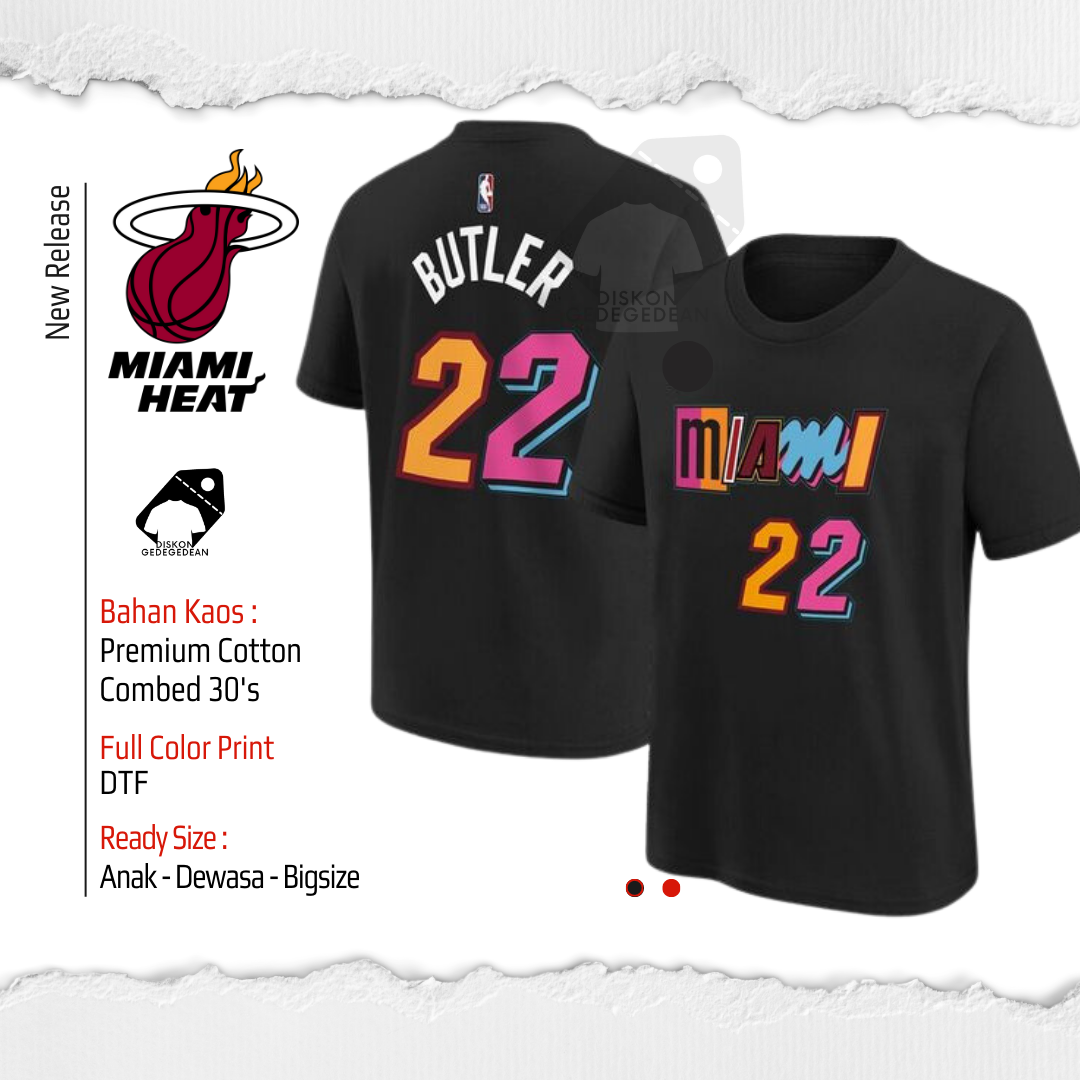 Butler Miami Heat T-Shirt - Butler Miami Heat NBA Basketball T-Shirt Type 1