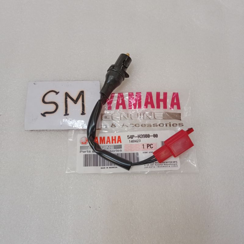 สวิตช์เบรคหน้าขวาสวิตช์หยุดด้านหน้า assy Mio JZ Gear 54P-H3980-00 ของแท้ Yamaha YGP