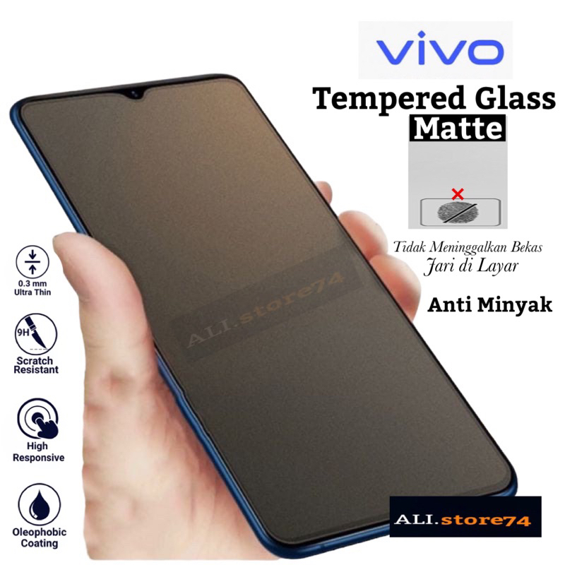 LAYAR ALIstore - Matte Glass 9H Full Screen Vivo S1 S1 Pro T1 T1 5G T1 Pro T1 Pro 5G Z1 Pro Nex 2 S5