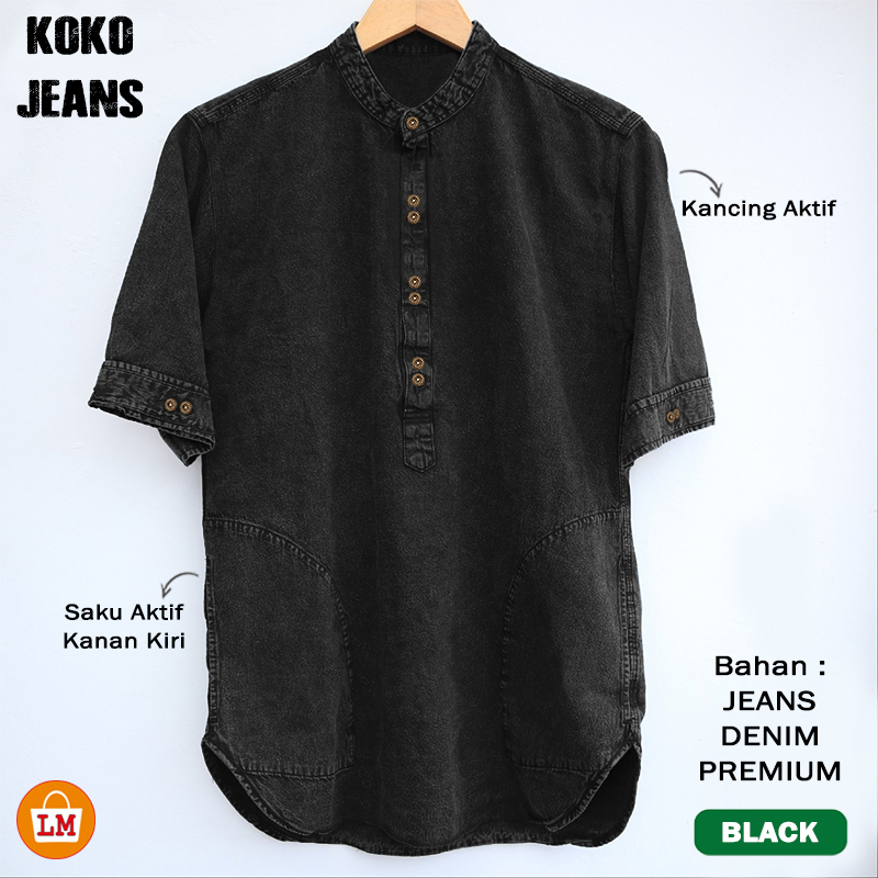 LM 22083 22089 Mens Muslim Koko Top, Denim Jeans วัสดุ 2021 KOKO JEANS