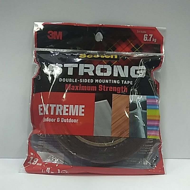 3M SCOTCH VHB STRONG OUTDOOR MOUNTING TAPE PERMANENT 414-M19