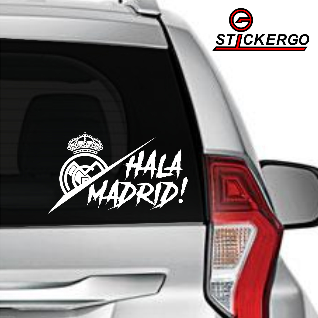 Hala Madrid Cutting Sticker สติ๊กเกอร์ติดกระจกรถยนต์อุปกรณ์เสริม