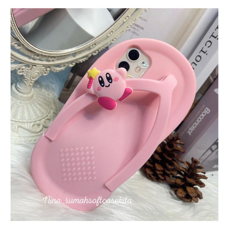 3D CASE KRIBY PINKY FLIP-FLIP SANDALS สําหรับ ANDROID VIV0 | Y21/Y21S/Y21T/Y21A Y33S/Y33T Y75 5G T1 