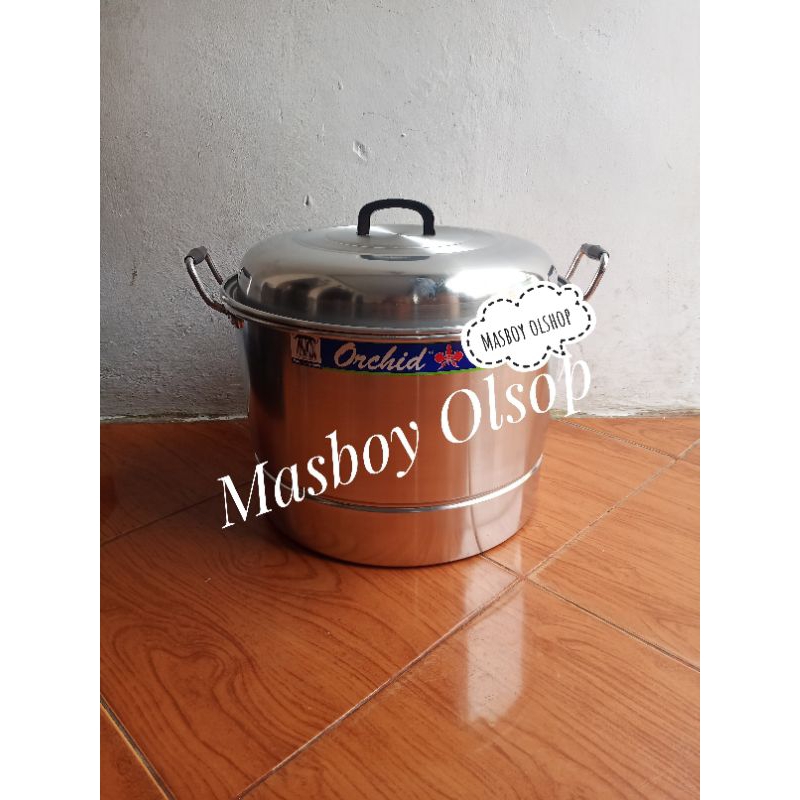 ORCHID 22 Cm กระทะอเนกประสงค์ / กระทะนึ่งอลูมิเนียม / กระทะนึ่ง