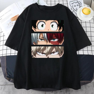 เสื้อยืด ผ้าฝ้าย พิมพ์ลาย Boku NO HERO ACADEMIA DEKU BOKUGO TODOROKI สําหรับผู้ชาย และผู้หญิง