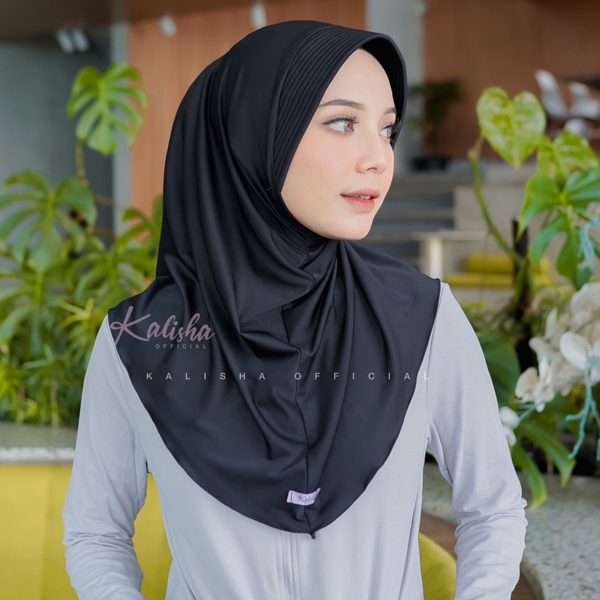 Sporty Hijab Bergo Hamidah Instant Veil Daily Hijab Volleyball Futsal Badminton Hijab Sport Jersey Pet Antem Cool สบายโดย Kalishaofficial