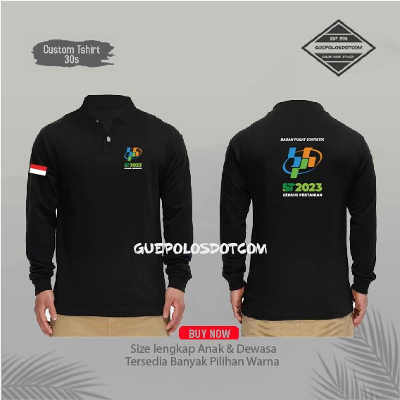 TYPE 6 - เสื้อยืดคอปกโปโล Sensus เกษตรสถิติร่างกาย sensus เกษตร - BPS โปโลยาว - guepolosdotcom