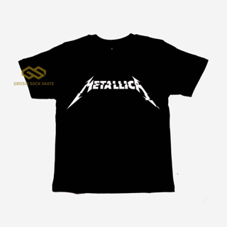 เสื้อยืด พิมพ์ลาย BAND METALLICA Music สําหรับเด็ก อายุ 1-12 ปี