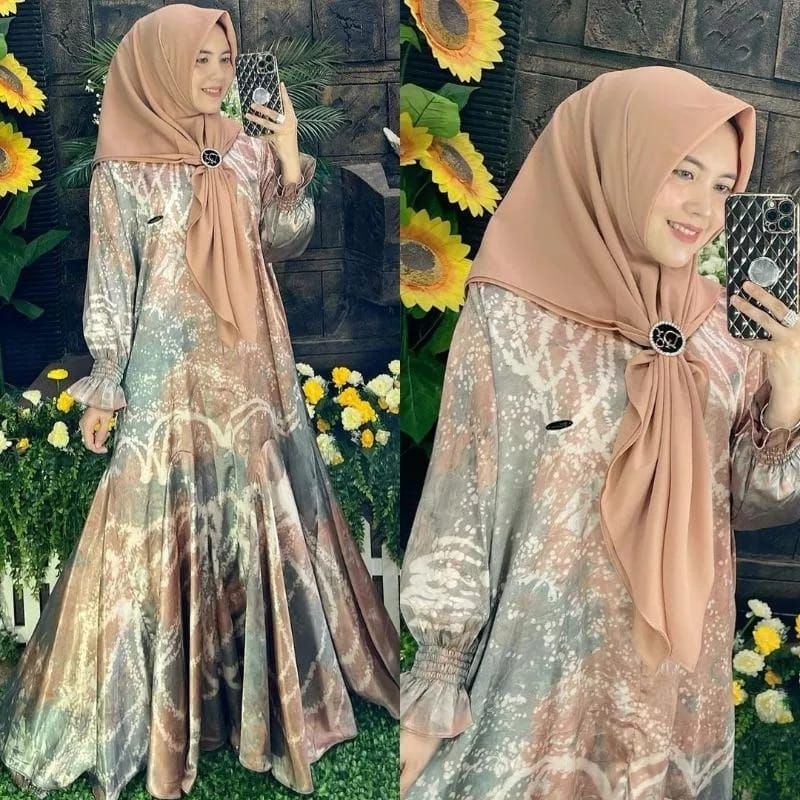 ล่าสุด Aminah Tie Dye Gamis/Jumputan Gamis / Palambang Gamis/Micro Cotton Gamis/Busui Gamis/Amtrak G