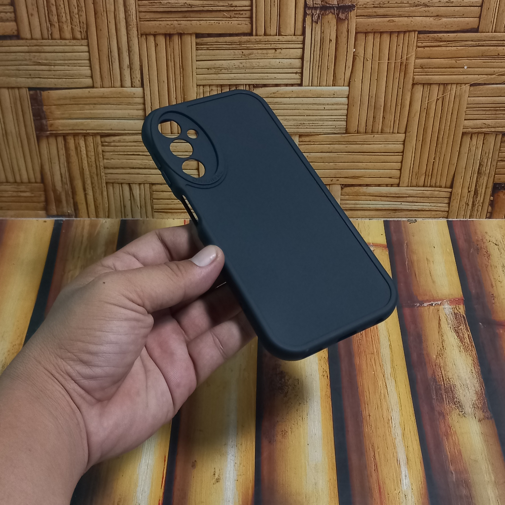 Samsung SM-A245F A245 Softcase Premium Black Oval เคส Samsung Galaxy A24 4G