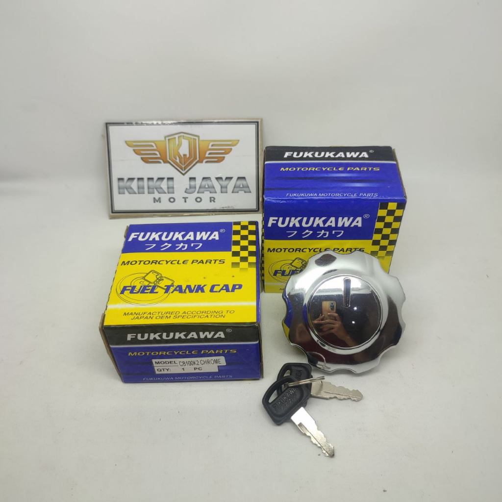 QUALITY FUKUKAWA CHROME CB100K2 FUEL TANK CAP