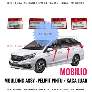 Te7 แถบยางติดขอบประตูรถยนต์ สีดํา สําหรับ Honda Mobilio 2014-2021