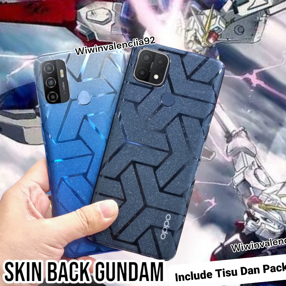 SKIN GUNDAM คาร์บอนด้านหลัง REALME หมายเหตุ 70 60 60x 50 C100 C100X C85 Pro C75 C75x C61 C63 C65 C67
