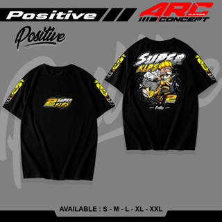 Kaos 2Stroke Positve SUPER KIPS - Baju Distro Turbo Engine SUPER KIPS เสื้อยืดแข่งรถยานยนต์ล่าสุด JP-23