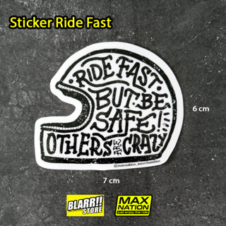 สติกเกอร์ Bikers Ride Fast MAXNATION สําหรับติดตกแต่งจักรยาน