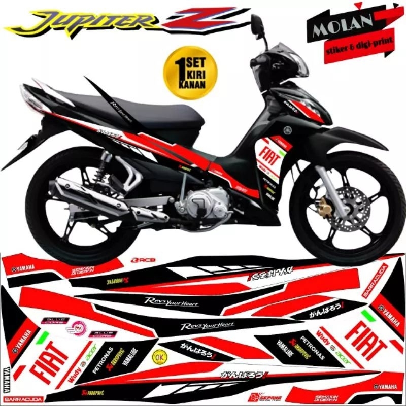 สติ๊กเกอร์รูปลอก Striping Variation Jupiter Z Robot 2010-2013 Yamaha Racing MOTO GP /Jupiter Z 2010 