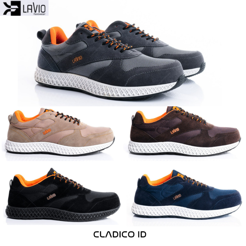 Lavio Alden Mens Steel Toe Casual รองเท้าผ้าใบกลางแจ้ง Sporty Segy รองเท้าบูทแฟชั่น Cool อินเทรนด์