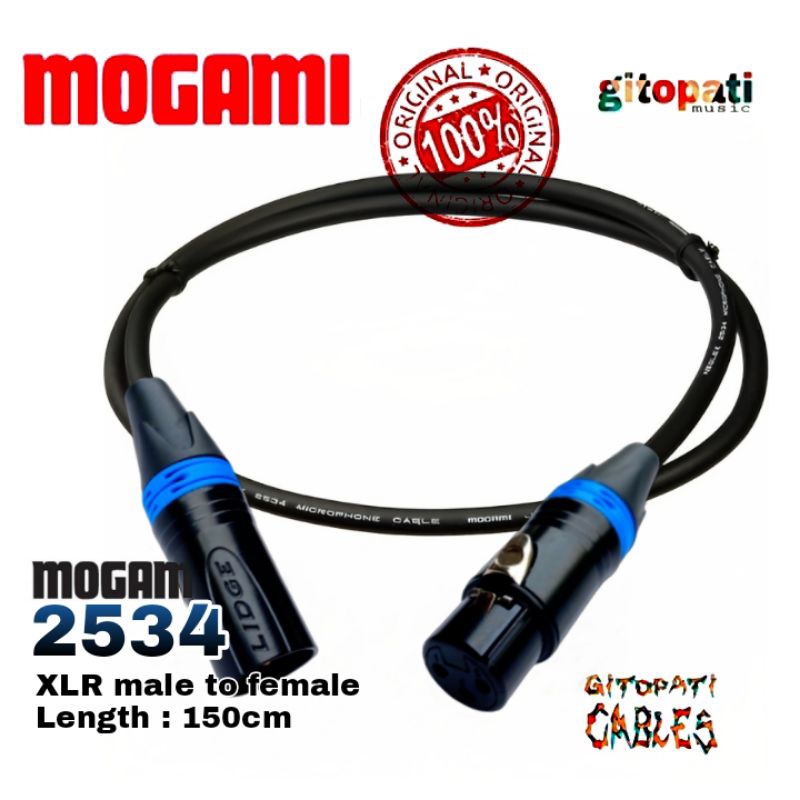 MOGAMI 2534 XLR ตัวผู้เป็นตัวเมีย 150ซม