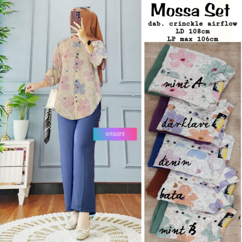 [ ใหม่] MOSSA SET VINSTORE / BUSUI CRINCLE FLOWER SET