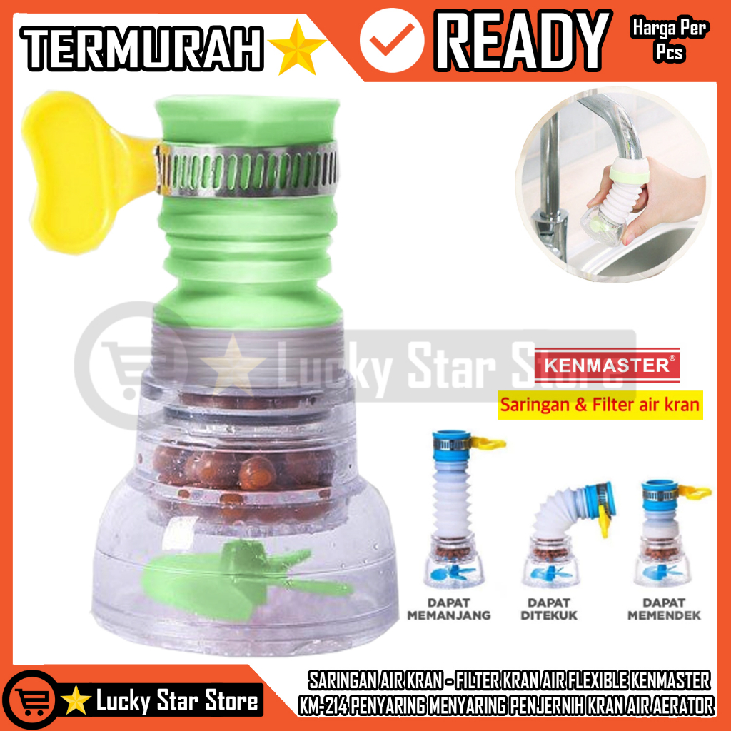 เครื่องกรองน้ําก๊อกน้ํา, FLEXIBLE Water Tap FILTER, KENMASTER KM-214 KENMASTER Water Tap FILTER, AER