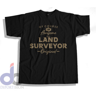 เสื้อยืดแขนสั้น พิมพ์ลาย LAND SURVEYOR ORIGINAL KAOS สําหรับผู้ชาย