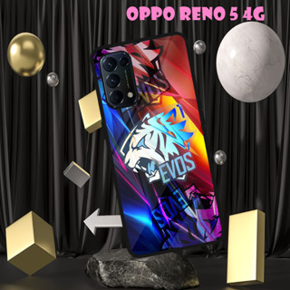 [CF06] เคสโทรศัพท์มือถือ ลายกลิตเตอร์ สําหรับ Oppo RENO 5 4G | เคส Hp เคลือบเงา | ลวดลาย Evos Motif