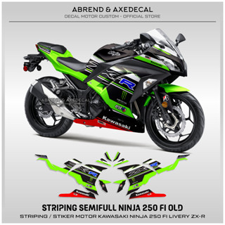 สติกเกอร์ ลาย NINJA FI OLD DESIGN 250 FI ZX-R SEMIFULL KAWASAKI สําหรับติดตกแต่งรถจักรยานยนต์ สินค้าพร้อมส่ง