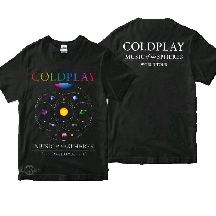 COLDPLAY Music of the Spherd World tour เสื้อยืดพรีเมี่ยมทัวร์เล่นเย็น
